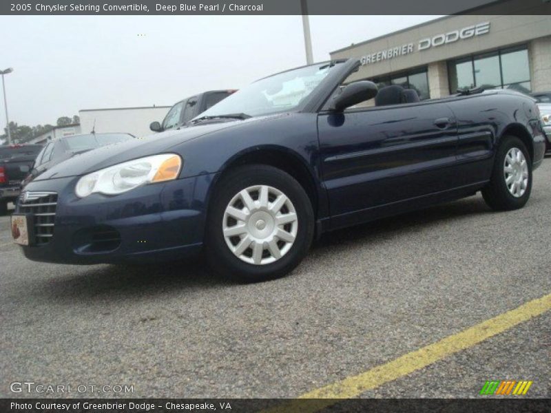 Deep Blue Pearl / Charcoal 2005 Chrysler Sebring Convertible