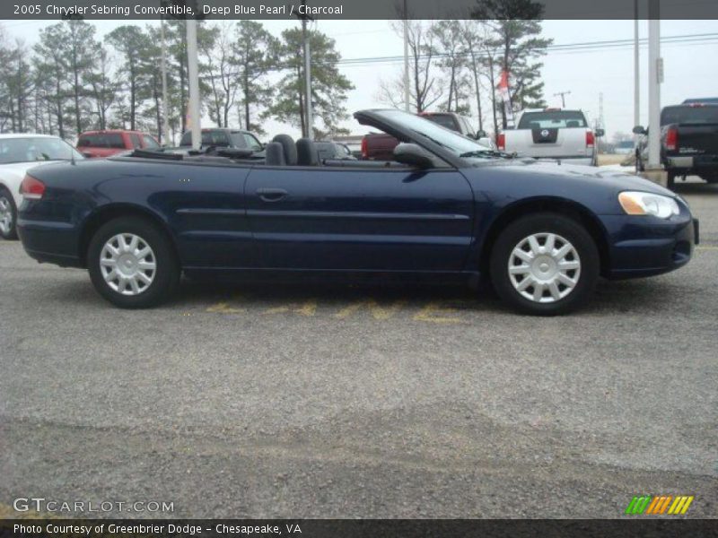 Deep Blue Pearl / Charcoal 2005 Chrysler Sebring Convertible