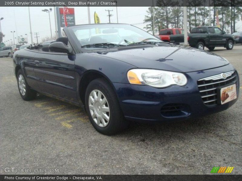 Deep Blue Pearl / Charcoal 2005 Chrysler Sebring Convertible