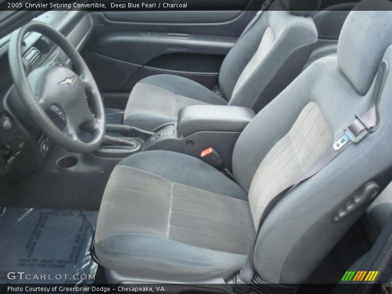 Deep Blue Pearl / Charcoal 2005 Chrysler Sebring Convertible