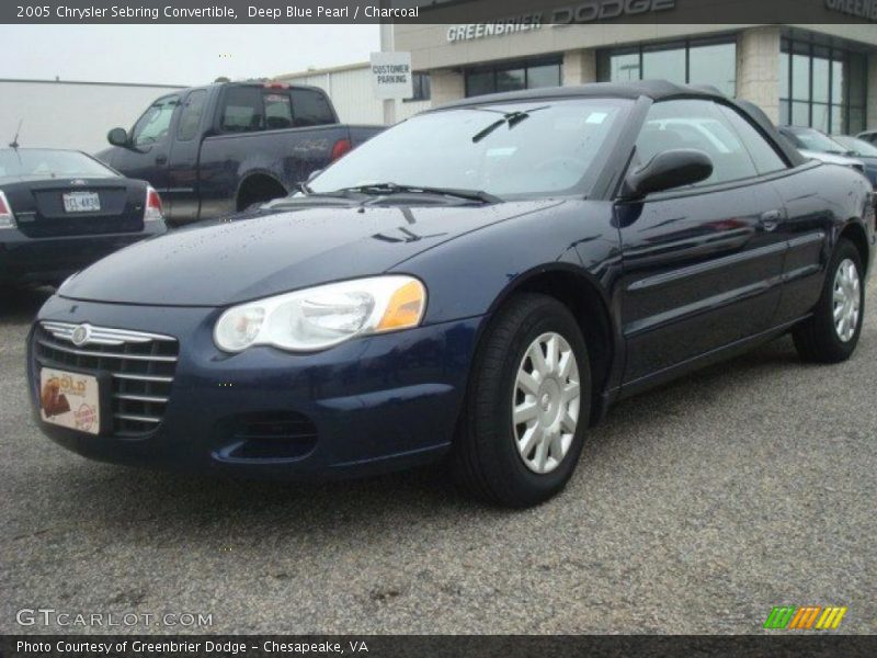 Deep Blue Pearl / Charcoal 2005 Chrysler Sebring Convertible