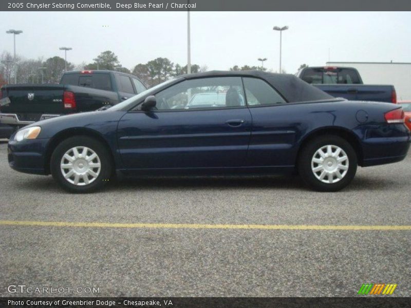 Deep Blue Pearl / Charcoal 2005 Chrysler Sebring Convertible