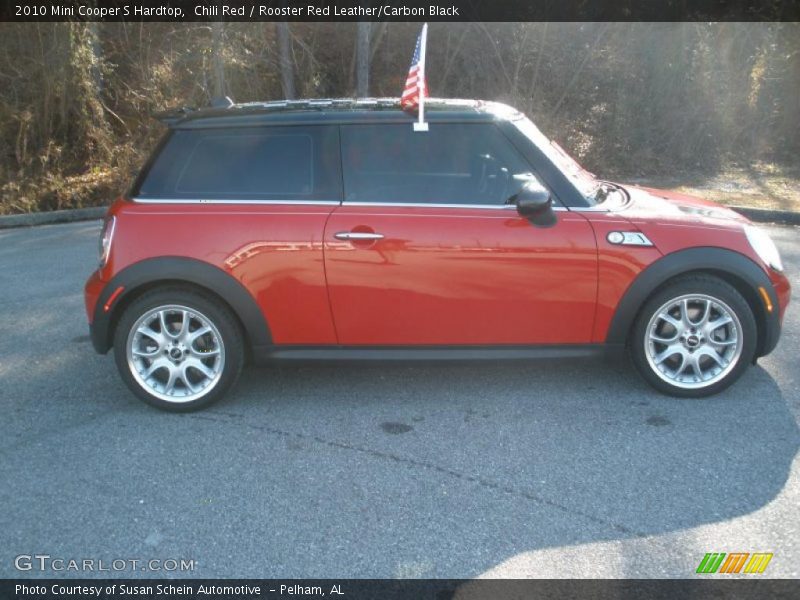 Chili Red / Rooster Red Leather/Carbon Black 2010 Mini Cooper S Hardtop