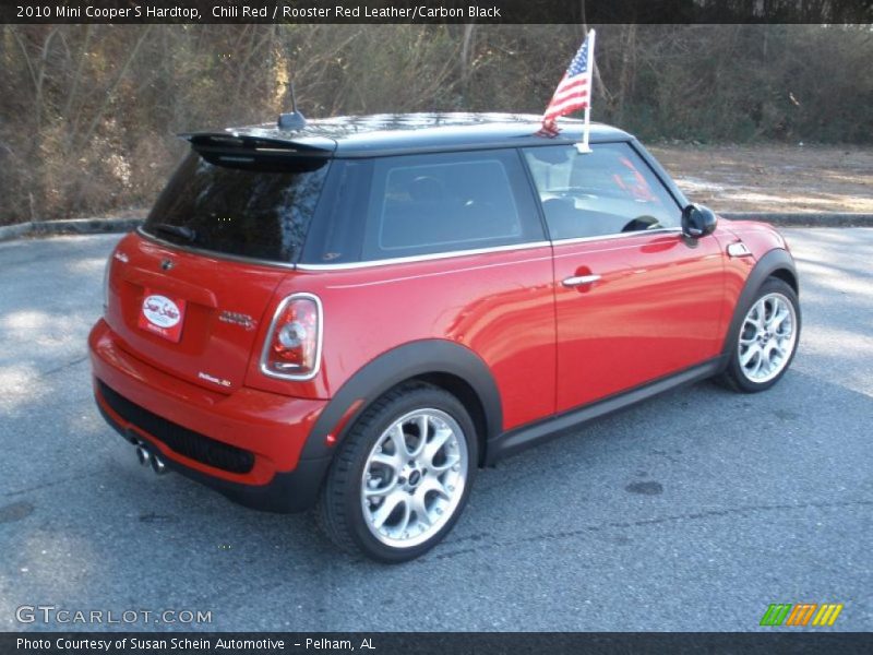 Chili Red / Rooster Red Leather/Carbon Black 2010 Mini Cooper S Hardtop