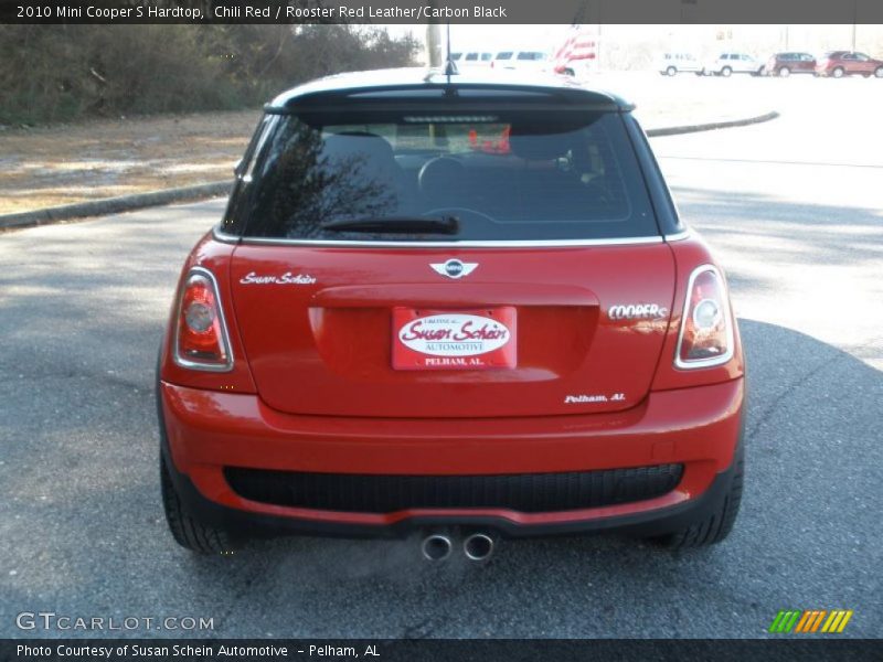 Chili Red / Rooster Red Leather/Carbon Black 2010 Mini Cooper S Hardtop