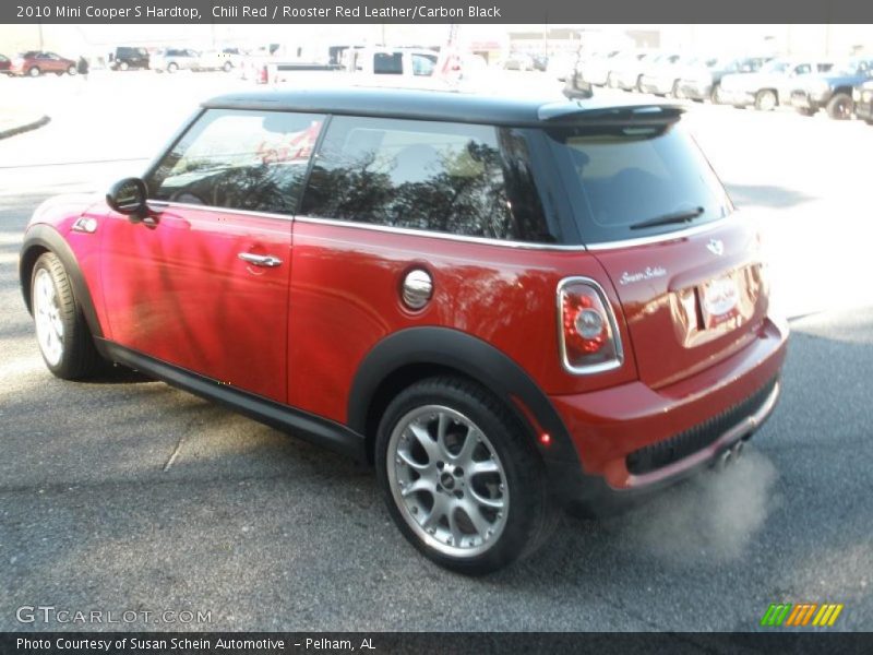 Chili Red / Rooster Red Leather/Carbon Black 2010 Mini Cooper S Hardtop