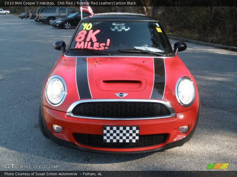 Chili Red / Rooster Red Leather/Carbon Black 2010 Mini Cooper S Hardtop