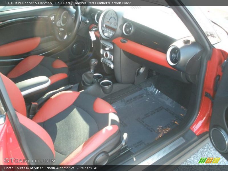 Chili Red / Rooster Red Leather/Carbon Black 2010 Mini Cooper S Hardtop