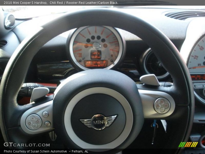 Chili Red / Rooster Red Leather/Carbon Black 2010 Mini Cooper S Hardtop