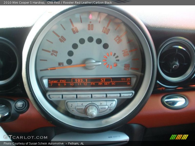 Chili Red / Rooster Red Leather/Carbon Black 2010 Mini Cooper S Hardtop
