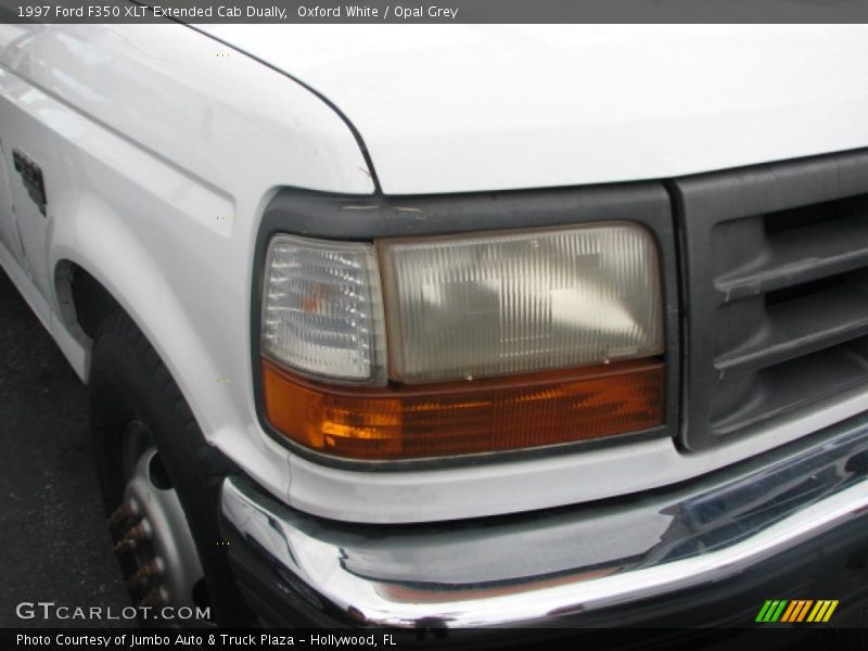 Oxford White / Opal Grey 1997 Ford F350 XLT Extended Cab Dually