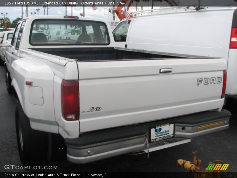 Oxford White / Opal Grey 1997 Ford F350 XLT Extended Cab Dually