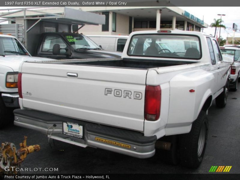 Oxford White / Opal Grey 1997 Ford F350 XLT Extended Cab Dually