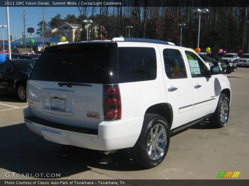 Summit White / Cocoa/Light Cashmere 2011 GMC Yukon Denali