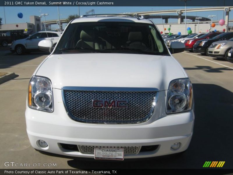 Summit White / Cocoa/Light Cashmere 2011 GMC Yukon Denali
