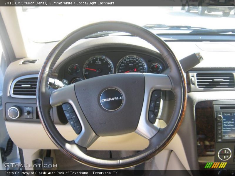Summit White / Cocoa/Light Cashmere 2011 GMC Yukon Denali