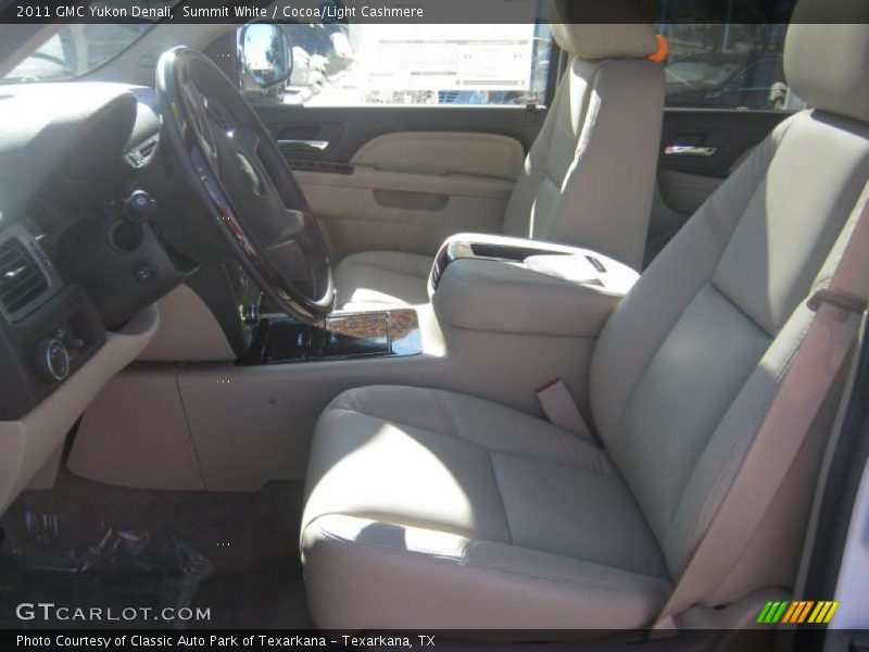 Summit White / Cocoa/Light Cashmere 2011 GMC Yukon Denali