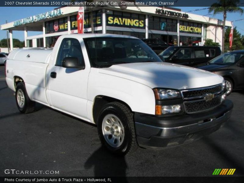 Summit White / Dark Charcoal 2007 Chevrolet Silverado 1500 Classic Work Truck Regular Cab