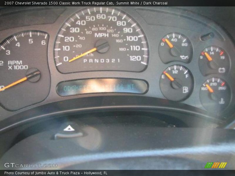 Summit White / Dark Charcoal 2007 Chevrolet Silverado 1500 Classic Work Truck Regular Cab