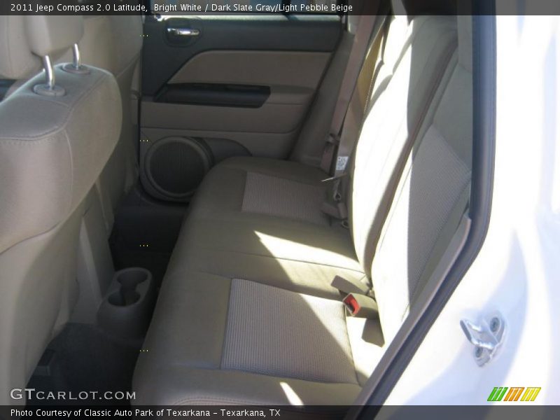 Bright White / Dark Slate Gray/Light Pebble Beige 2011 Jeep Compass 2.0 Latitude