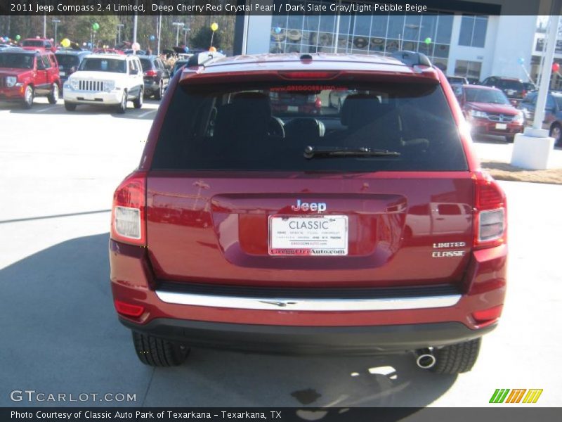 Deep Cherry Red Crystal Pearl / Dark Slate Gray/Light Pebble Beige 2011 Jeep Compass 2.4 Limited