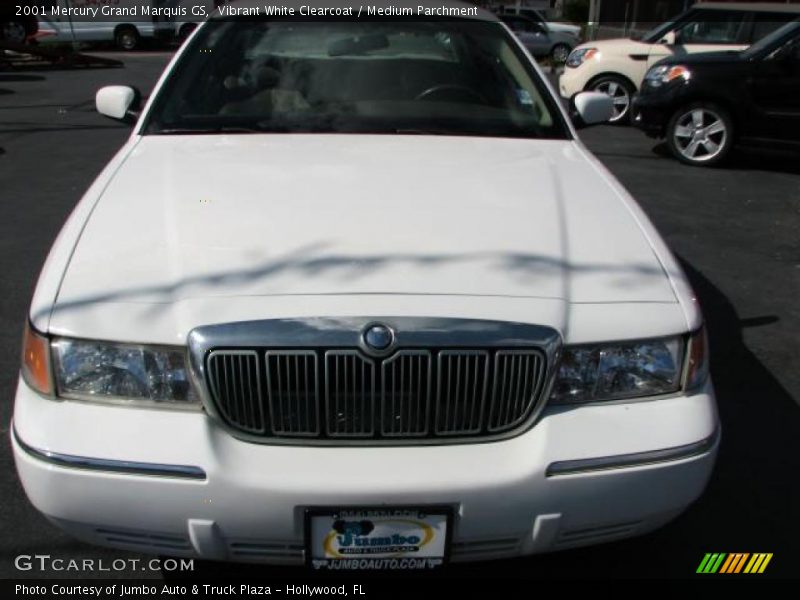 Vibrant White Clearcoat / Medium Parchment 2001 Mercury Grand Marquis GS