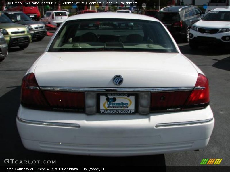 Vibrant White Clearcoat / Medium Parchment 2001 Mercury Grand Marquis GS