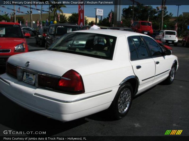 Vibrant White Clearcoat / Medium Parchment 2001 Mercury Grand Marquis GS