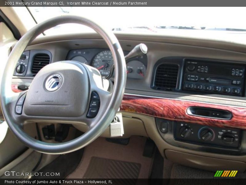Vibrant White Clearcoat / Medium Parchment 2001 Mercury Grand Marquis GS