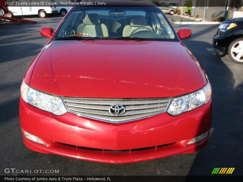 Red Flame Metallic / Ivory 2002 Toyota Solara SE Coupe