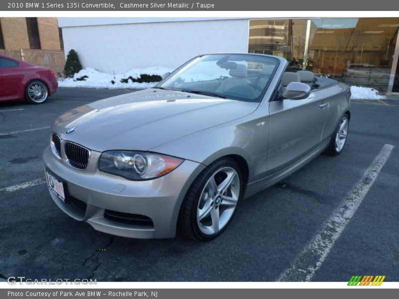 Cashmere Silver Metallic / Taupe 2010 BMW 1 Series 135i Convertible