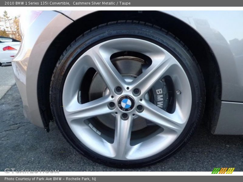 Cashmere Silver Metallic / Taupe 2010 BMW 1 Series 135i Convertible