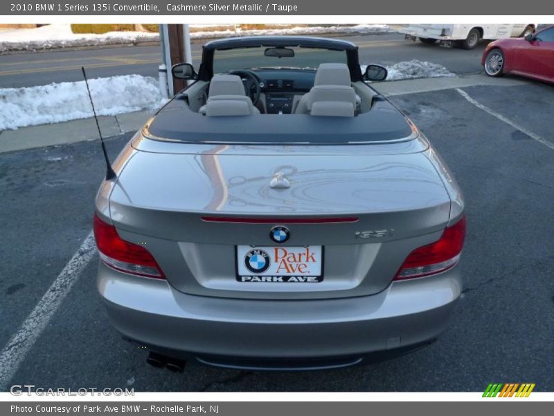Cashmere Silver Metallic / Taupe 2010 BMW 1 Series 135i Convertible