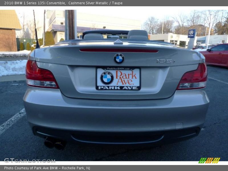 Cashmere Silver Metallic / Taupe 2010 BMW 1 Series 135i Convertible