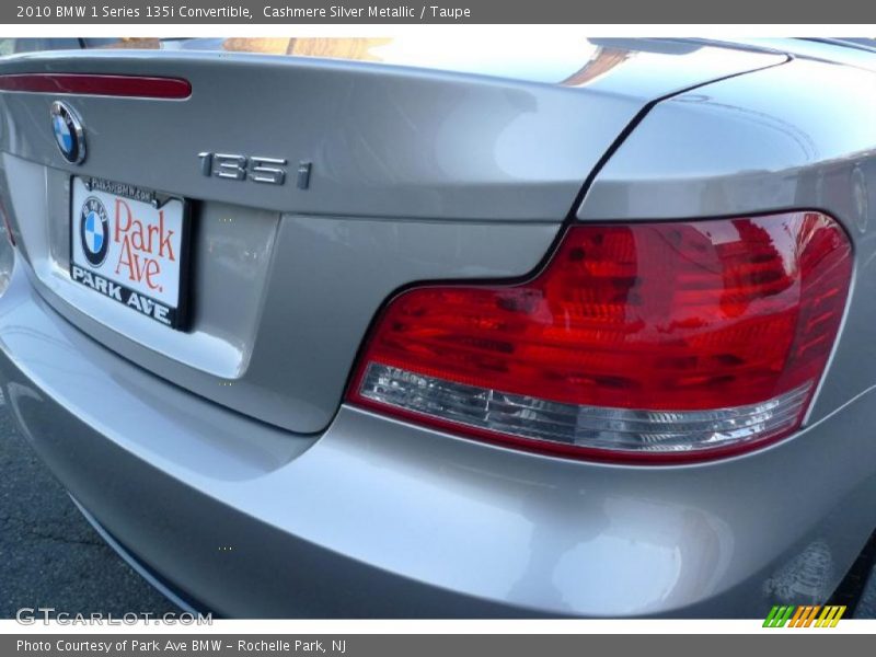 Cashmere Silver Metallic / Taupe 2010 BMW 1 Series 135i Convertible