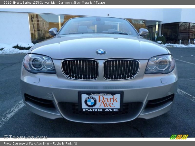 Cashmere Silver Metallic / Taupe 2010 BMW 1 Series 135i Convertible