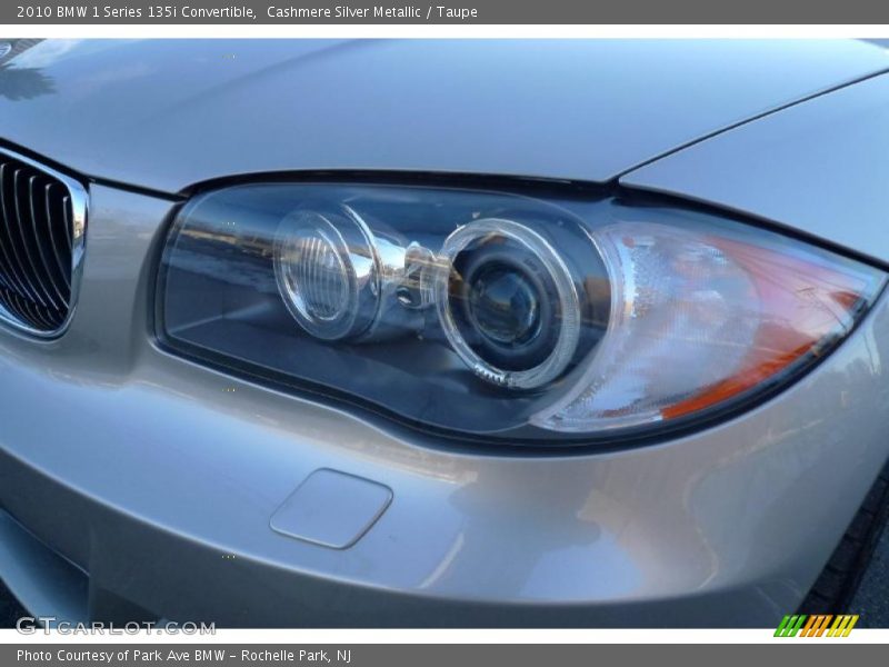 Cashmere Silver Metallic / Taupe 2010 BMW 1 Series 135i Convertible