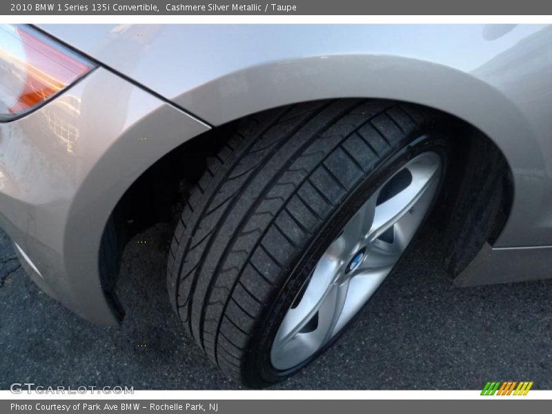 Cashmere Silver Metallic / Taupe 2010 BMW 1 Series 135i Convertible