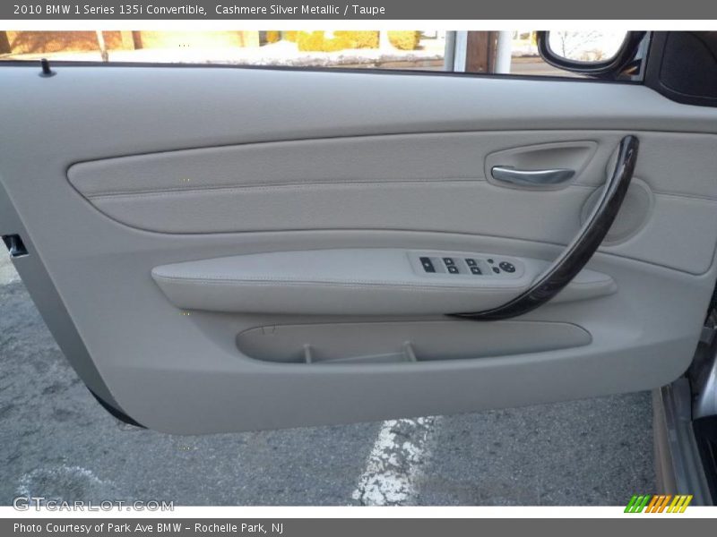 Cashmere Silver Metallic / Taupe 2010 BMW 1 Series 135i Convertible