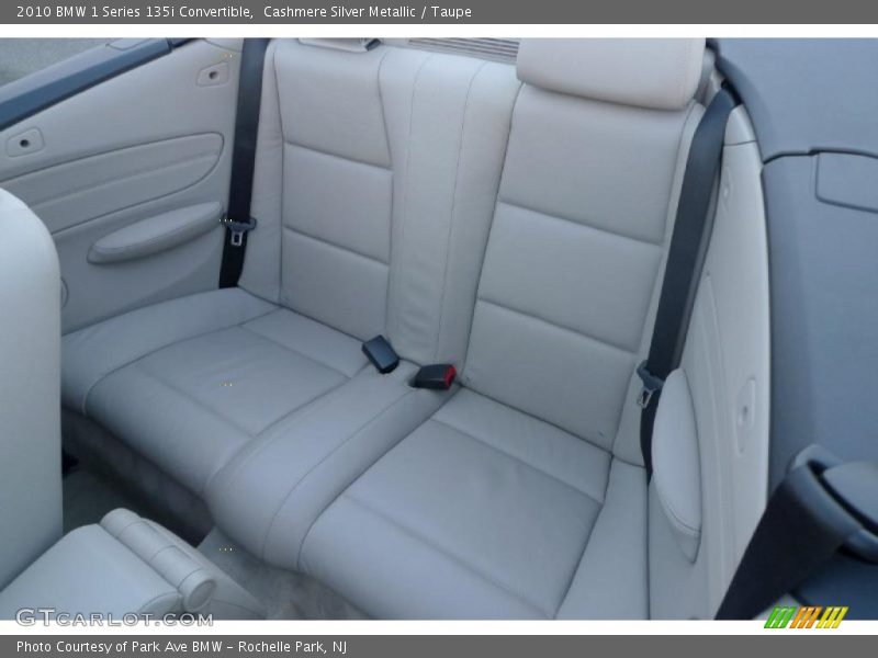 Cashmere Silver Metallic / Taupe 2010 BMW 1 Series 135i Convertible