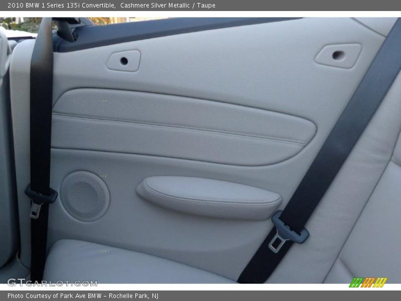 Cashmere Silver Metallic / Taupe 2010 BMW 1 Series 135i Convertible