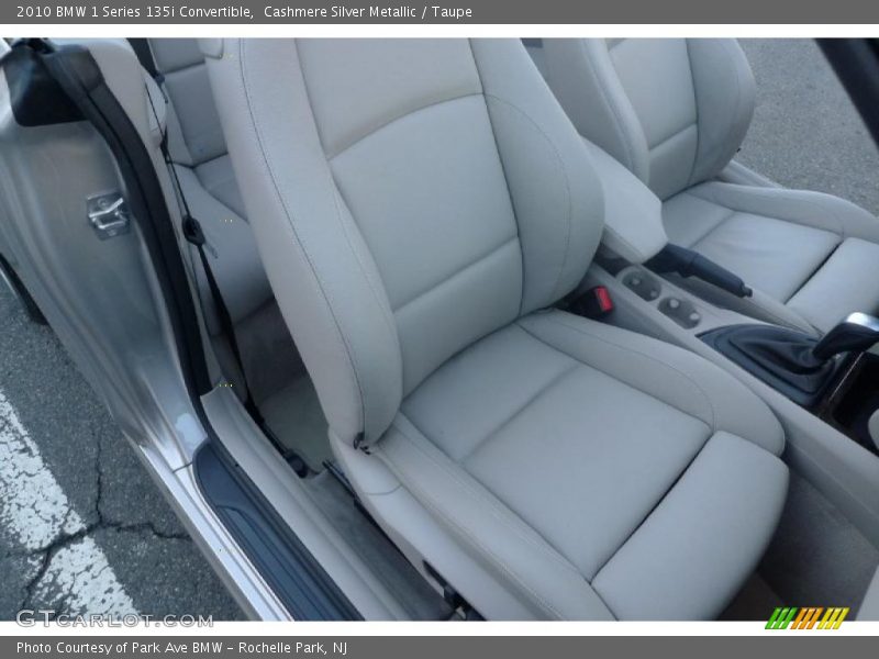 Cashmere Silver Metallic / Taupe 2010 BMW 1 Series 135i Convertible