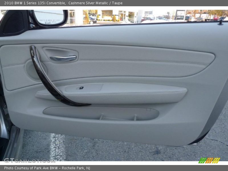 Cashmere Silver Metallic / Taupe 2010 BMW 1 Series 135i Convertible