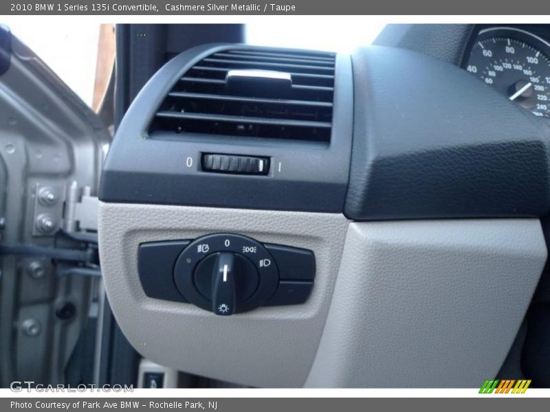 Cashmere Silver Metallic / Taupe 2010 BMW 1 Series 135i Convertible