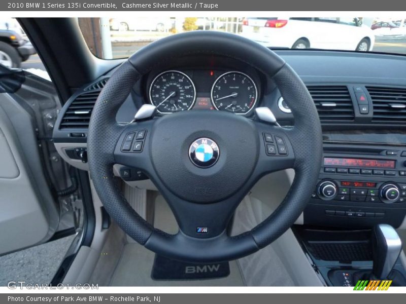 Cashmere Silver Metallic / Taupe 2010 BMW 1 Series 135i Convertible