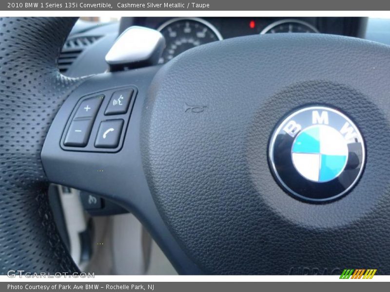 Cashmere Silver Metallic / Taupe 2010 BMW 1 Series 135i Convertible