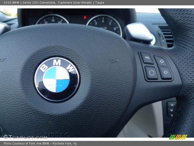 Cashmere Silver Metallic / Taupe 2010 BMW 1 Series 135i Convertible