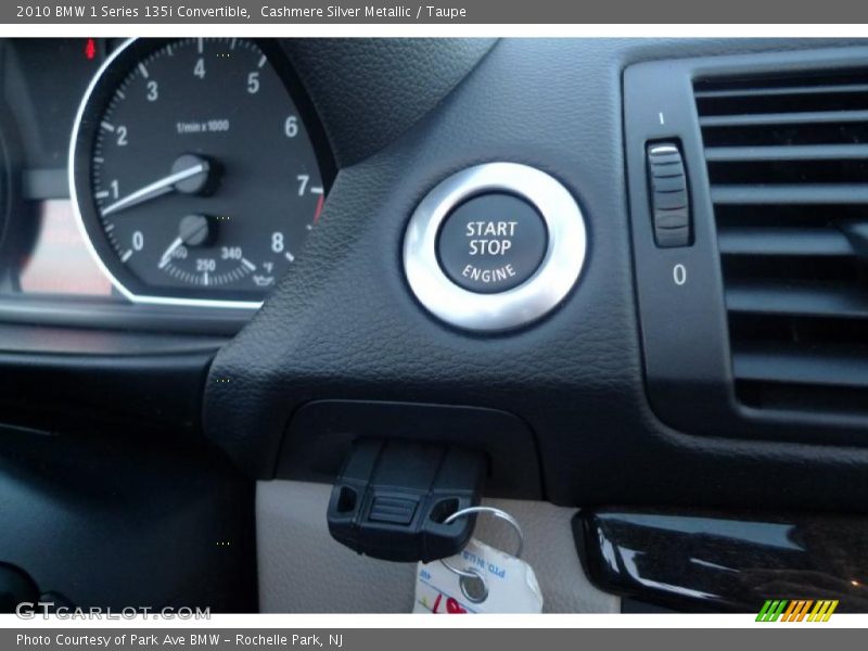 Cashmere Silver Metallic / Taupe 2010 BMW 1 Series 135i Convertible