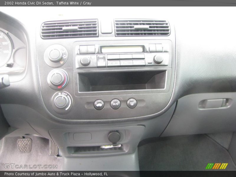 Taffeta White / Gray 2002 Honda Civic DX Sedan