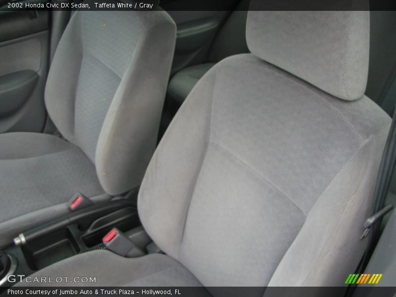 Taffeta White / Gray 2002 Honda Civic DX Sedan